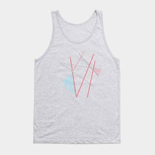 Digital illustrations of some geometric hearts Tank Top